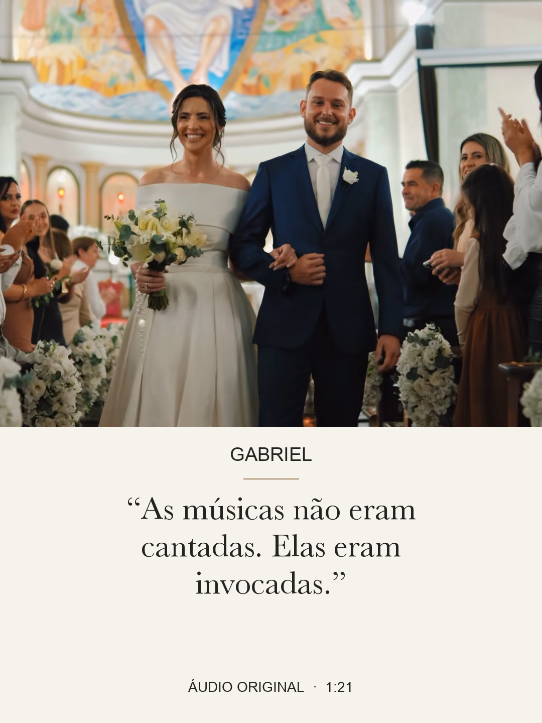 Casal no dia do casamento